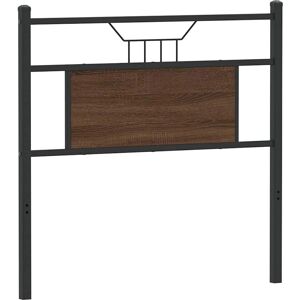 Haut de lit vidaXL Aspect Chêne Marron 80 cm Panneau en bois et acier - Tête de lit - Publicité Haut de lit vidaXL Aspect Chêne Marron 80 cm Panneau en bois et acier - Tête de lit - Publicité