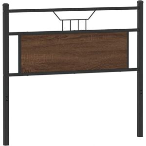 vidaXL Hoofdbord Bruin Eiken 100 cm Spaanplaat en Staal - Hoofdbord, Bruin, 100 cm, Staal vidaXL Hoofdbord Bruin Eiken 100 cm Spaanplaat en Staal - Hoofdbord, Bruin, 100 cm, Staal