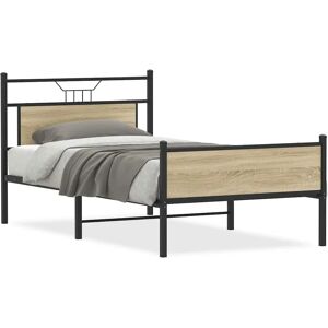 vidaXL Bettgestell - 107x203 cm - Robuster Stahl - Modernes Design vidaXL Bettgestell - 107x203 cm - Robuster Stahl - Modernes Design