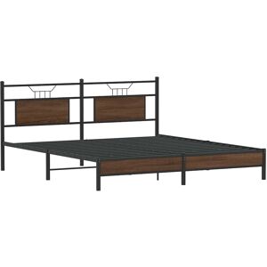 vidaXL Bettgestell - Braun - 160x200 cm vidaXL Bettgestell - Braun - 160x200 cm