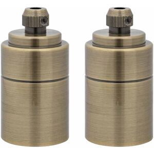 vidaXL Bronze E27 Lamp Holder Set - Vintage Industrial vidaXL Bronze E27 Lamp Holder Set - Vintage Industrial