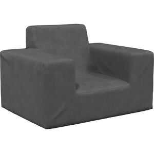 vidaXL Kindersofa Weich Plüsch Anthrazit - Kindermöbel vidaXL Kindersofa Weich Plüsch Anthrazit - Kindermöbel