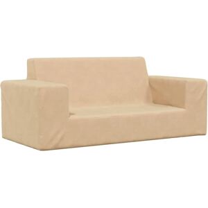 Vidaxl Kindersofa - Weiches Plüsch Creme - 2-Sitzer Möbel Vidaxl Kindersofa - Weiches Plüsch Creme - 2-Sitzer Möbel