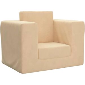 vidaXL Canapé-lit pour enfants en peluche douce crème - Mobilier pour enfants - Publicité vidaXL Canapé-lit pour enfants en peluche douce crème - Mobilier pour enfants - Publicité