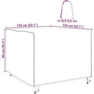 VidaXL Udendørsmøbelcover - UV-resistent, Vandtæt, Moderne VidaXL Udendørsmøbelcover - UV-resistent, Vandtæt, Moderne