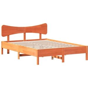 vidaXL Bed Frame 140x190 cm Solid Wood Pine - Bed vidaXL Bed Frame 140x190 cm Solid Wood Pine - Bed
