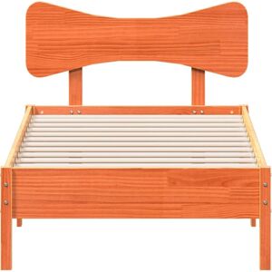 vidaXL Pine Wood Bed Frame - Rustic 75x190cm - Bed Type vidaXL Pine Wood Bed Frame - Rustic 75x190cm - Bed Type