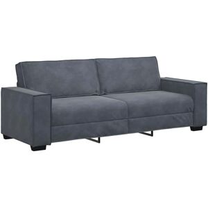 Canapé 3 places en velours gris foncé - Mobilier - Publicité Canapé 3 places en velours gris foncé - Mobilier - Publicité