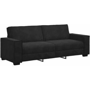 vidaXL Schwarzes Samtsofa 3-Sitzer - Wohnzimmermöbel vidaXL Schwarzes Samtsofa 3-Sitzer - Wohnzimmermöbel