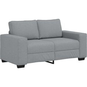 vidaXL 120 cm Lysgråt Stoff 2-personers Sofa vidaXL 120 cm Lysgråt Stoff 2-personers Sofa