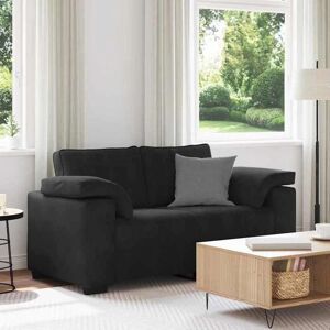 Canapé Loveseat Velours Noir 120cm Vidaxl - Mobilier - Publicité Canapé Loveseat Velours Noir 120cm Vidaxl - Mobilier - Publicité