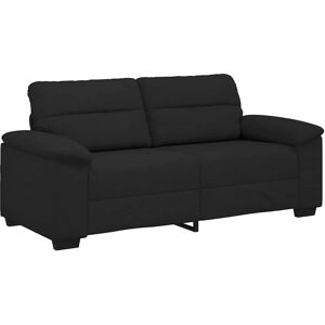vidaXL Canapé 2 Places Tissu Noir 140cm - Publicité vidaXL Canapé 2 Places Tissu Noir 140cm - Publicité