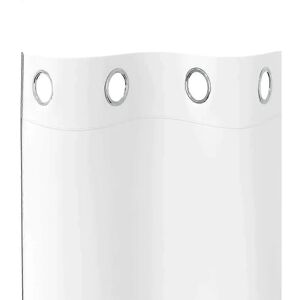 vidaXL White 2 pcs Polyester Curtains - Curtains 245x140 cm vidaXL White 2 pcs Polyester Curtains - Curtains 245x140 cm