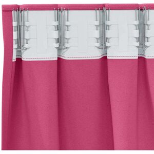 vidaXL Curtains 2 pcs Bright Pink 260 x 140 cm Polyester - Curtains vidaXL Curtains 2 pcs Bright Pink 260 x 140 cm Polyester - Curtains