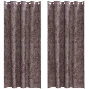 vidaXL Velvet curtains - Brown - 225x140 cm vidaXL Velvet curtains - Brown - 225x140 cm