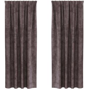 vidaXL Velvet Curtains 2 pcs Brown 245x140 cm - Curtain vidaXL Velvet Curtains 2 pcs Brown 245x140 cm - Curtain