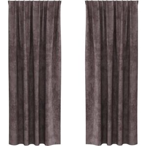 vidaXL Brown Velvet Curtains - 2 Pieces with Eyelets - 260x140 cm vidaXL Brown Velvet Curtains - 2 Pieces with Eyelets - 260x140 cm
