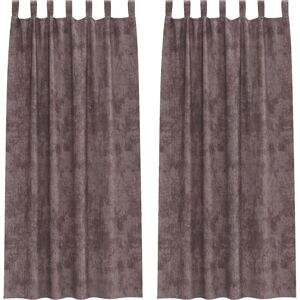 vidaXL Velvet Curtains 2 Pieces with Eyelets Brown - Curtains vidaXL Velvet Curtains 2 Pieces with Eyelets Brown - Curtains