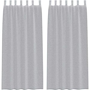 vidaXL Dark Grey Polyester Curtains - Curtains vidaXL Dark Grey Polyester Curtains - Curtains