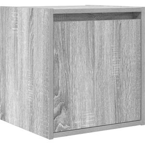 vidaXL Wall-mounted bedside table Grey Sonoma 38x34x40 cm - Bedroom Furniture vidaXL Wall-mounted bedside table Grey Sonoma 38x34x40 cm - Bedroom Furniture