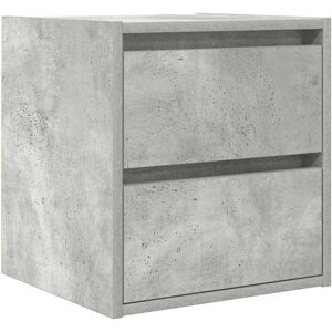 VidaXL Wall-mounted Bedside Cabinet Concrete Grey - 38x34x40 cm Bedside Table VidaXL Wall-mounted Bedside Cabinet Concrete Grey - 38x34x40 cm Bedside Table