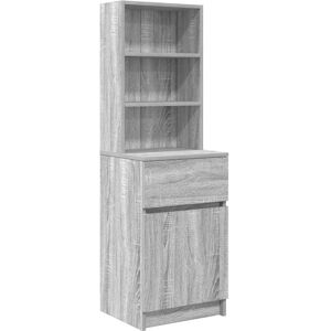 vidaXL Bedside Cabinet Grey Sonoma - Engineered Wood - 39x35x125 cm - Bedside Cabinet vidaXL Bedside Cabinet Grey Sonoma - Engineered Wood - 39x35x125 cm - Bedside Cabinet