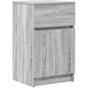 vidaXL Bedside Cabinet Grey Sonoma - Bedside Table with Storage vidaXL Bedside Cabinet Grey Sonoma - Bedside Table with Storage