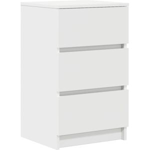 vidaXL Bedside Cabinet with 3 Drawers White - Bedside Table vidaXL Bedside Cabinet with 3 Drawers White - Bedside Table