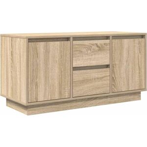 vidaXL Old Wood 193.5x41x50 cm TV Cabinet with LED Lights - TV Cabinet vidaXL Old Wood 193.5x41x50 cm TV Cabinet with LED Lights - TV Cabinet