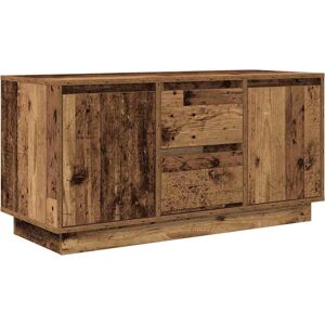 vidaXL Old Wood TV Cabinet with LED Lights 100cm - TV Cabinet vidaXL Old Wood TV Cabinet with LED Lights 100cm - TV Cabinet
