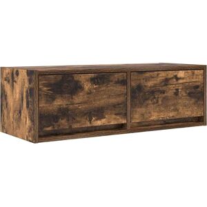 VidaXL Wall-Mounted TV Cabinet - Smoked Oak 80x31x25.5cm VidaXL Wall-Mounted TV Cabinet - Smoked Oak 80x31x25.5cm