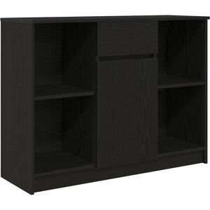 vidaXL Black Oak Sideboard - 101x35x76 cm - Engineered Wood vidaXL Black Oak Sideboard - 101x35x76 cm - Engineered Wood