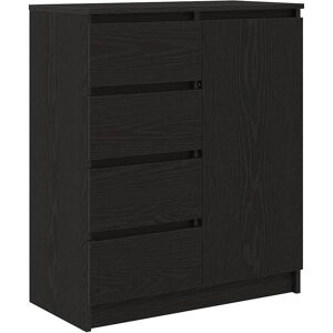 vidaXL Black Oak Sideboard - Storage & Style vidaXL Black Oak Sideboard - Storage & Style