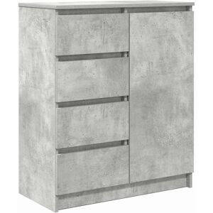 vidaXL Sideboard with Drawers Concrete Gray 71x35x84 cm Wood vidaXL Sideboard with Drawers Concrete Gray 71x35x84 cm Wood