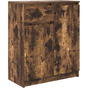 vidaXL Sideboard with Drawer Smoked Oak - Sideboard vidaXL Sideboard with Drawer Smoked Oak - Sideboard