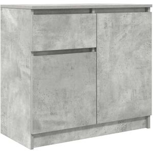 vidaXL Sideboard with Drawer Concrete Grey - Sideboard vidaXL Sideboard with Drawer Concrete Grey - Sideboard
