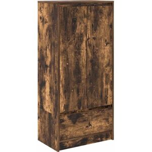 vidaXL Smoked Oak Storage Cabinet - 55.5x34x119.5 cm vidaXL Smoked Oak Storage Cabinet - 55.5x34x119.5 cm