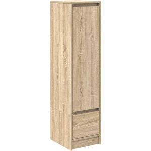 vidaXL Highboard Sonoma Oak - Engineered Wood - 29.5x34x119.5 cm vidaXL Highboard Sonoma Oak - Engineered Wood - 29.5x34x119.5 cm