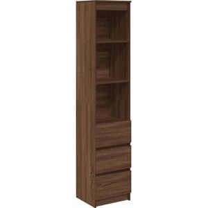 vidaXL Highboard Brown Oak - Engineered Wood Side Cabinet vidaXL Highboard Brown Oak - Engineered Wood Side Cabinet