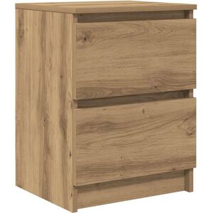 Meuble TV Artisan Chêne - 40x35x54 cm - Bois d'ingénierie - Publicité Meuble TV Artisan Chêne - 40x35x54 cm - Bois d'ingénierie - Publicité