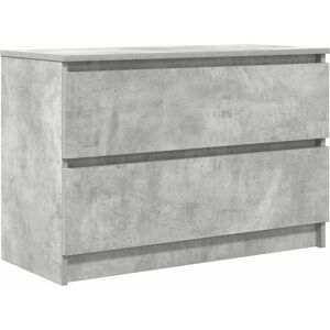 mueble de TV vidaXL - madera de ingeniería, gris, 100x35x54cm - Mueble de salón mueble de TV vidaXL - madera de ingeniería, gris, 100x35x54cm - Mueble de salón