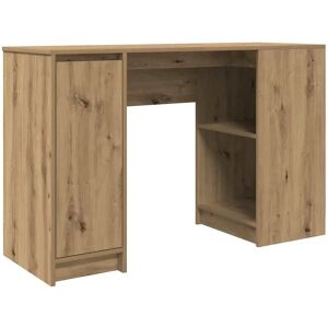 VidaXL Desk with Rustic Oak - Storage & Office - 120x42x76 cm VidaXL Desk with Rustic Oak - Storage & Office - 120x42x76 cm