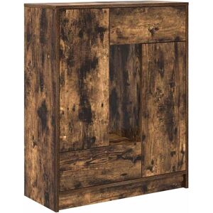 vidaXL Sideboard with Drawers and Doors Smoked Oak 73x31x90 cm vidaXL Sideboard with Drawers and Doors Smoked Oak 73x31x90 cm