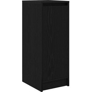 vidaXL Black Oak Shoe Cabinet - Shoe Storage Furniture vidaXL Black Oak Shoe Cabinet - Shoe Storage Furniture