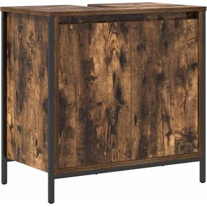 vidaXL Bathroom Storage Cabinet - Rovere Fumo - 60x34.5x60 cm vidaXL Bathroom Storage Cabinet - Rovere Fumo - 60x34.5x60 cm
