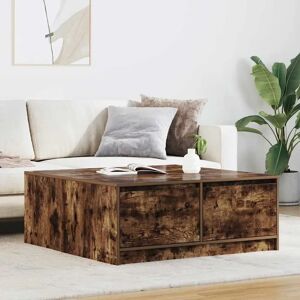 vidaXL Black Oak Coffee Table - 100x100x40cm vidaXL Black Oak Coffee Table - 100x100x40cm