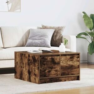 vidaXL Black Oak Coffee Table with Drawers - Coffee Table vidaXL Black Oak Coffee Table with Drawers - Coffee Table