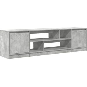 Vidaxl - Modern Gray Concrete TV Stand 188.5x41x50 cm Wooden Vidaxl - Modern Gray Concrete TV Stand 188.5x41x50 cm Wooden