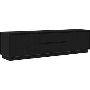 vidaXL Chêne Noir Meuble TV avec Lumières LED - Meuble TV vidaXL Chêne Noir Meuble TV avec Lumières LED - Meuble TV