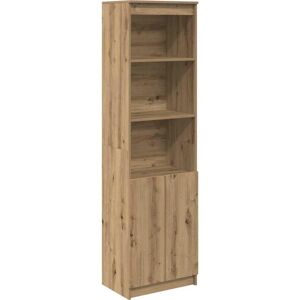 vidaXL Highboard Black Oak 50x35x180 cm Engineered Wood - Highboard vidaXL Highboard Black Oak 50x35x180 cm Engineered Wood - Highboard